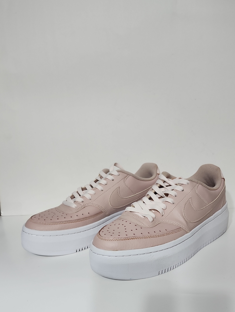 Nike Court Vision Alta Athletic Sneakers Women's Size 11 Pink Oxford Platform